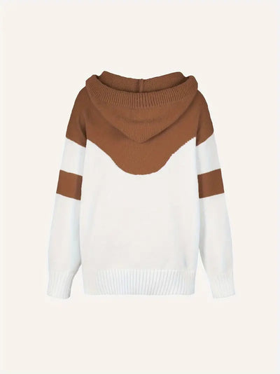 Pinky - Pullover a blocchi con cappuccio