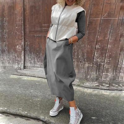 Jess™ Abito semplice ed elegante per donne con tasca