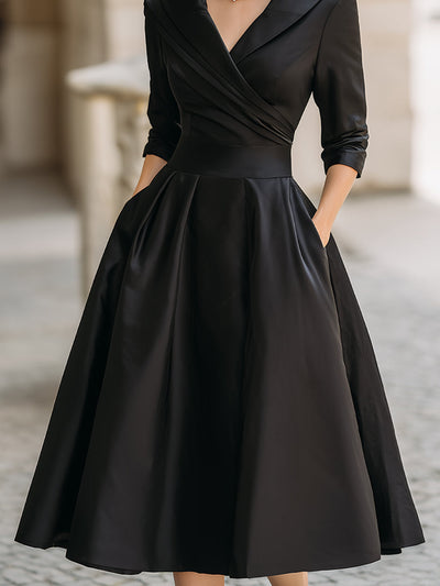 Lina - Vestito midi in satin
