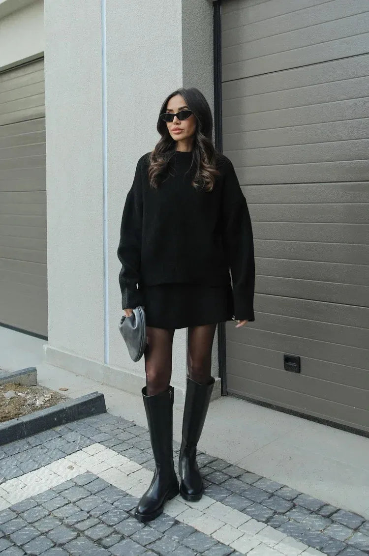 Helena - Completo gonna a maglia (top + gonna)