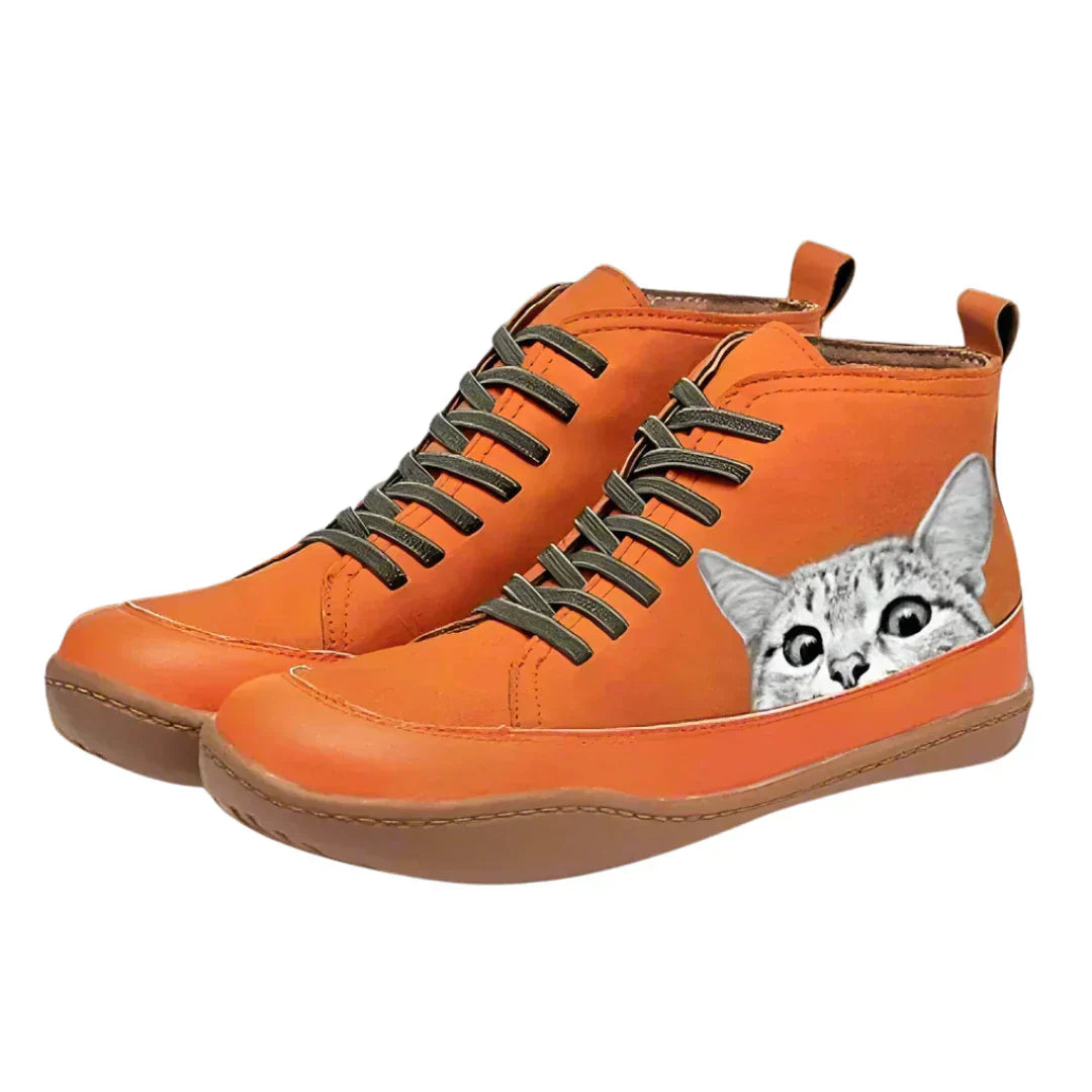 Savrani™ | Stivaletti in pelle per amanti dei gatti