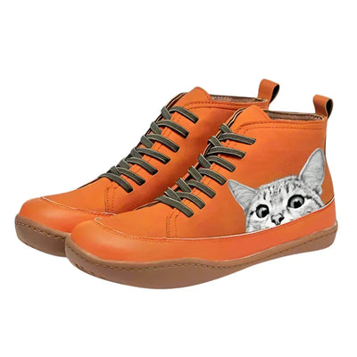Savrani™ | Stivaletti in pelle per amanti dei gatti