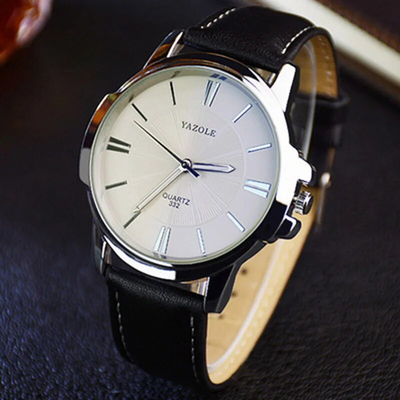 Orologio in Pelle di Vetro Blu Lussuoso™ - Olsen & Olsen