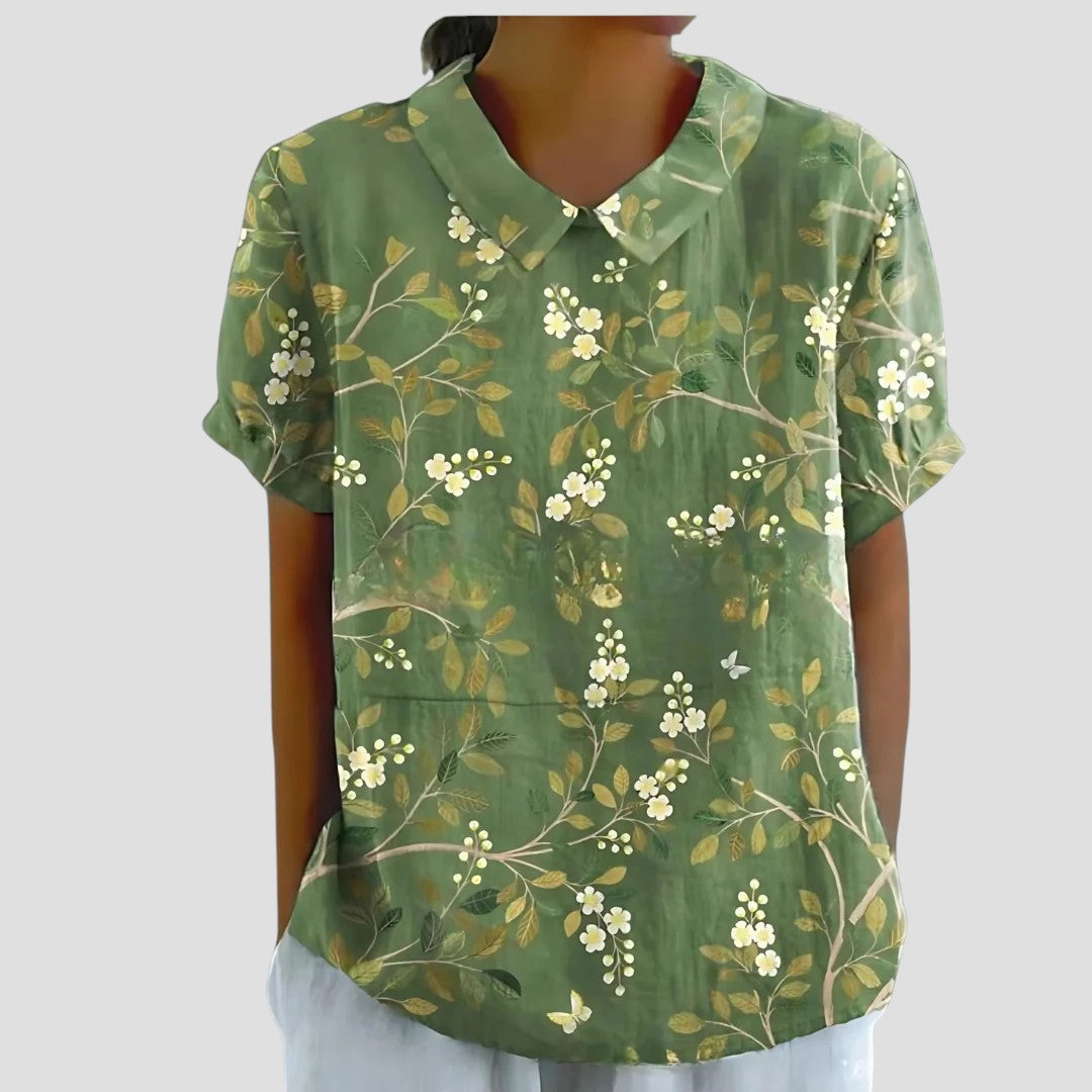 NICOLA™ | BLUSA CON COLLO