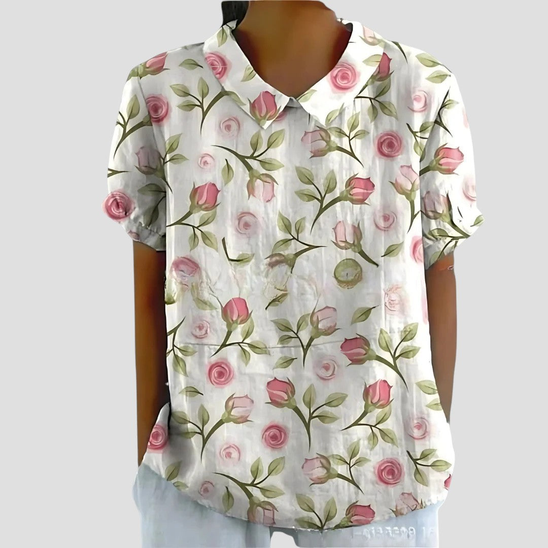 HANNAH™ | BLUSA CON COLLO