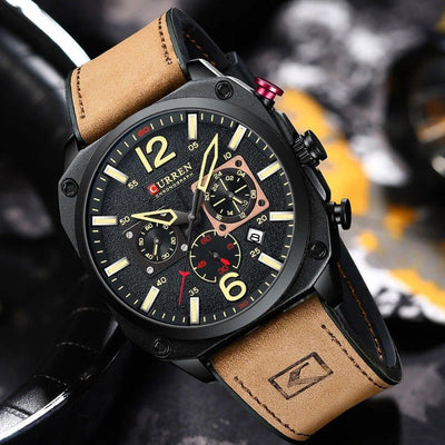 Orologio al Quarzo in Pelle da Ufficio™ - Olsen & Olsen