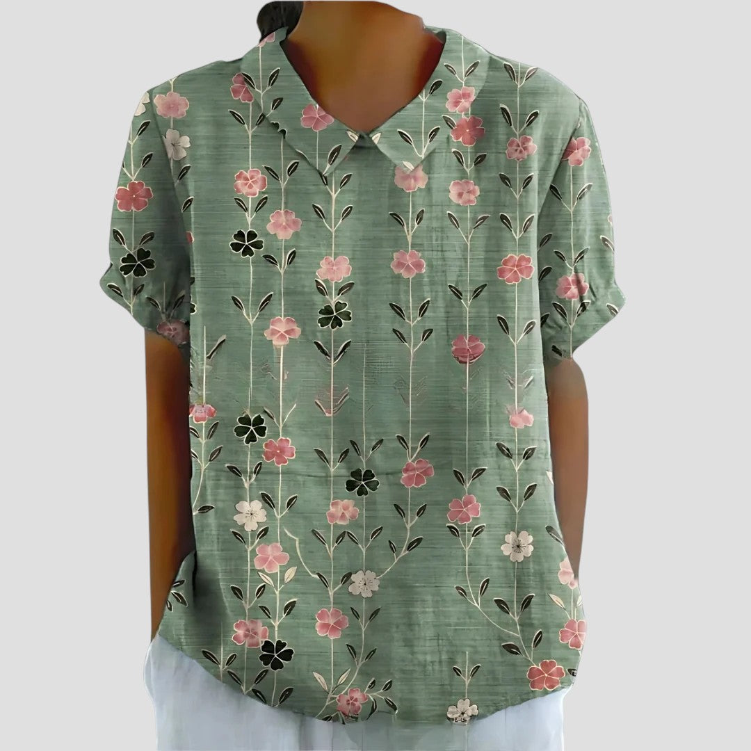 CHARLOTTE™ | BLUSA CON COLLO
