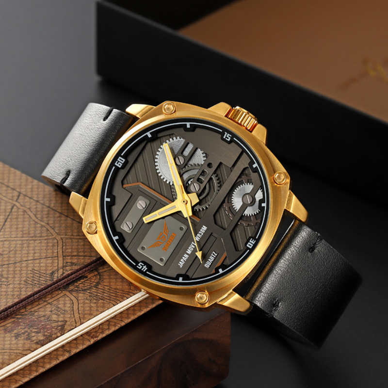 Orologio da Uomo in Pelle Quartz™ - Olsen & Olsen