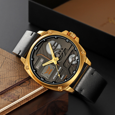 Orologio da Uomo in Pelle Quartz™ - Olsen & Olsen
