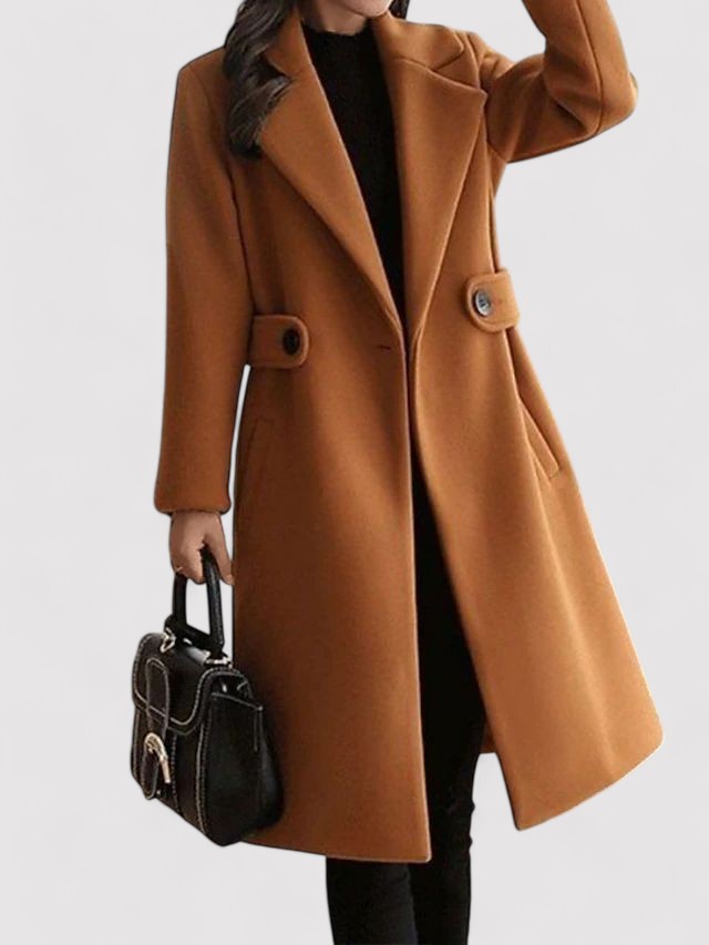 Clara - Cappotto in lana con cintura