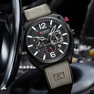 Orologio al Quarzo in Pelle da Ufficio™ - Olsen & Olsen