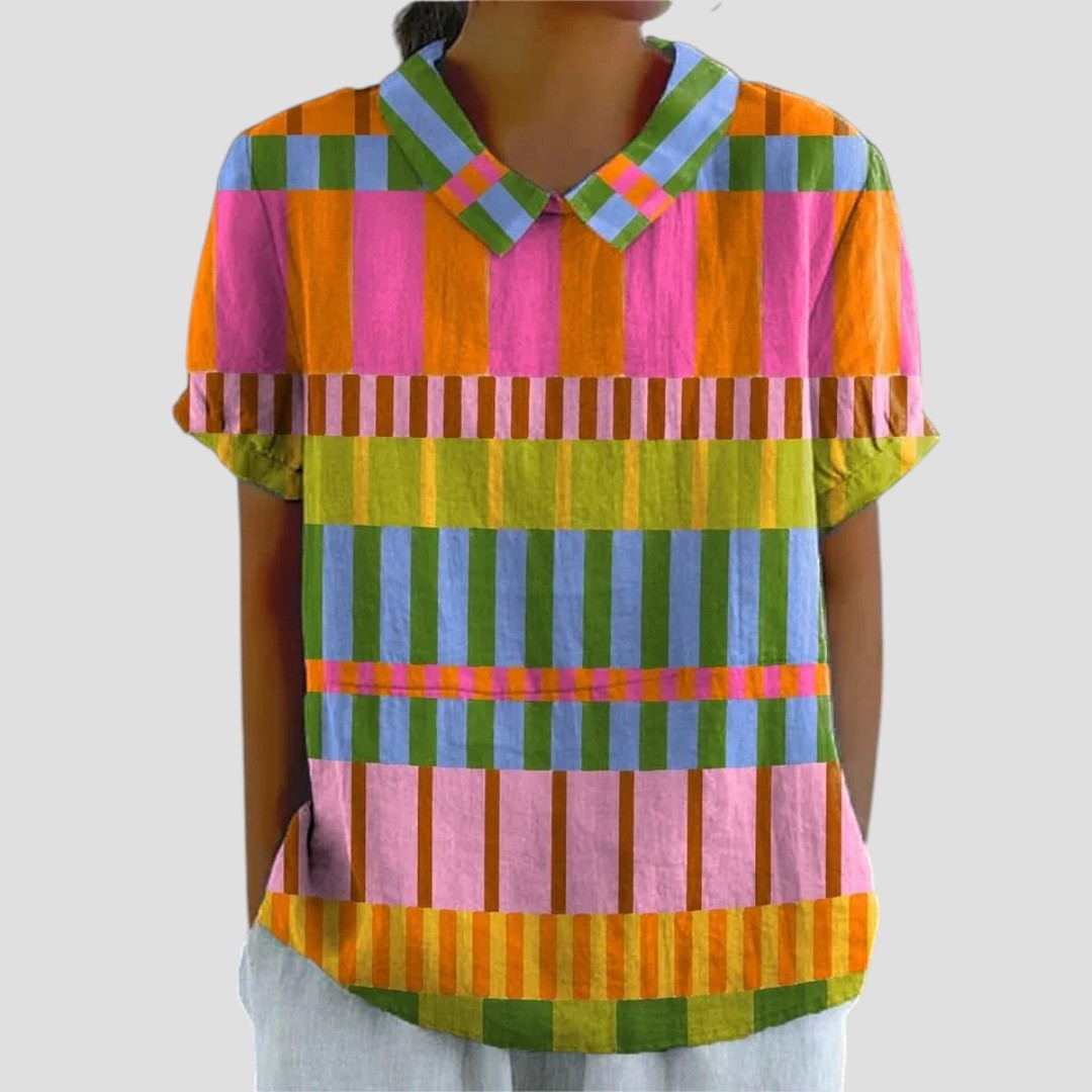 DEBORAH™ | BLUSA CON COLLO