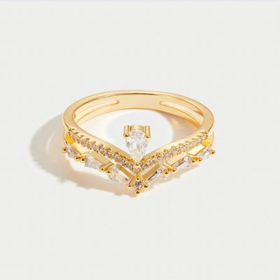 Valeria - Anello di cristallo elegante