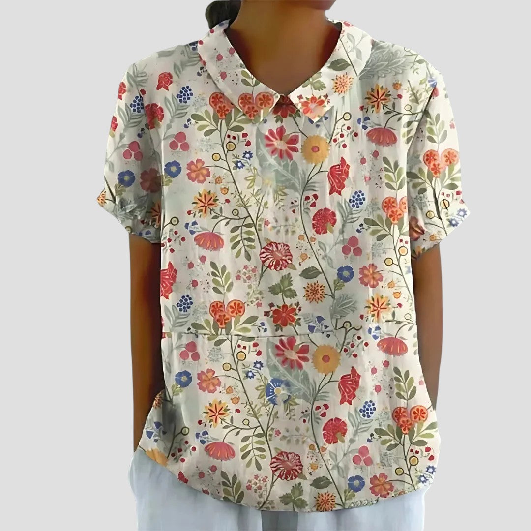 LOUISE™ | BLUSA CON COLLO