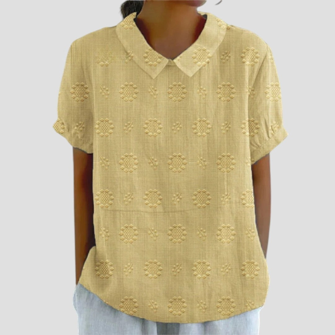 HANNAH™ | BLUSA CON COLLO