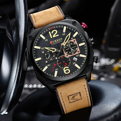 Orologio al Quarzo in Pelle da Ufficio™ - Olsen & Olsen