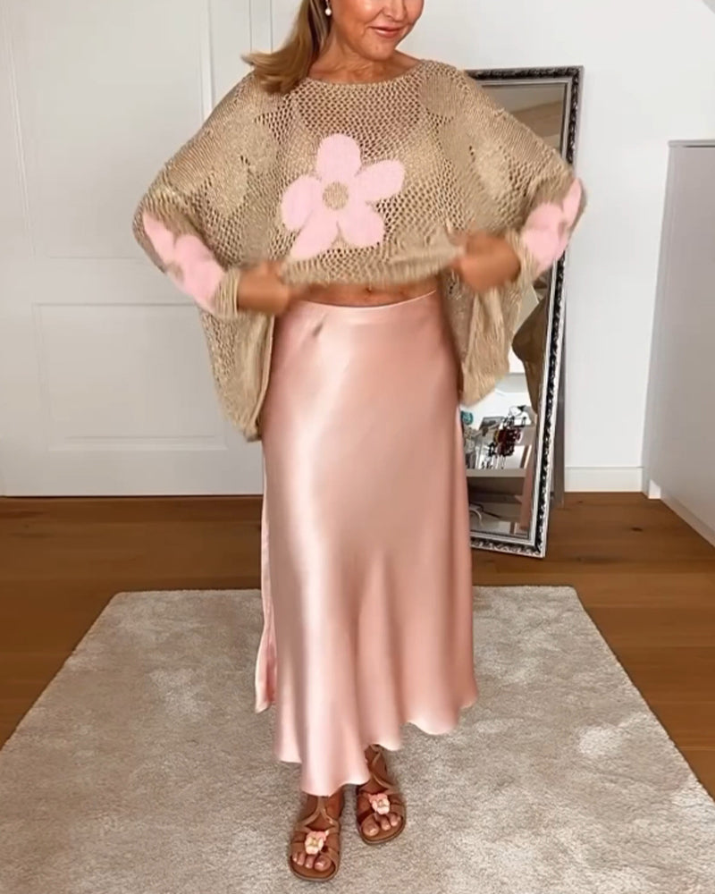 Martha - Elegante manica lunga floreale