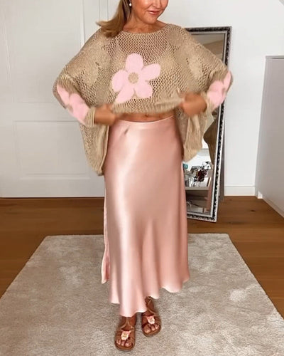 Martha - Elegante manica lunga floreale