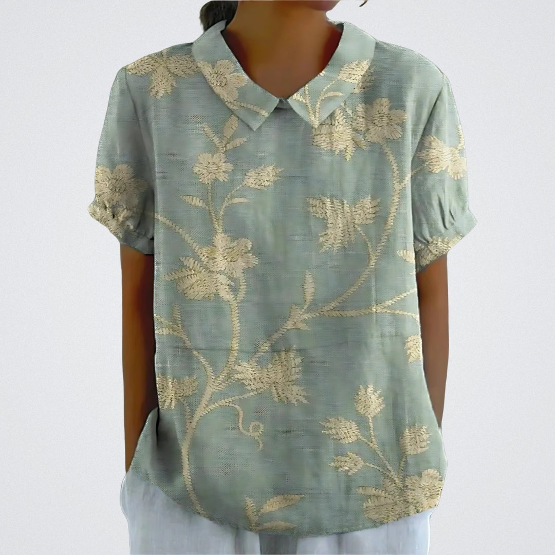 DANIELLE™ | BLUSA CON COLLO