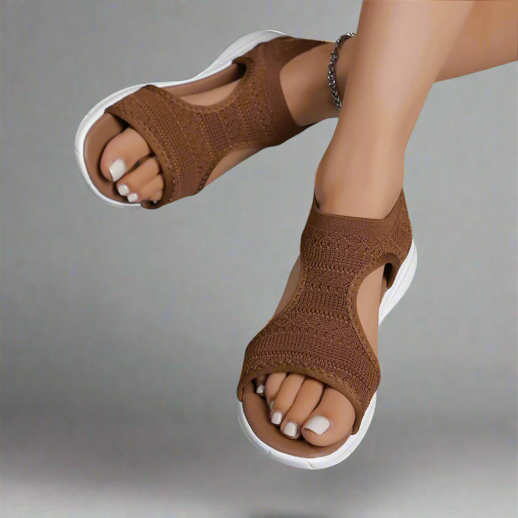 Amelie | Sandali con zeppa fatti a mano in materiale premium