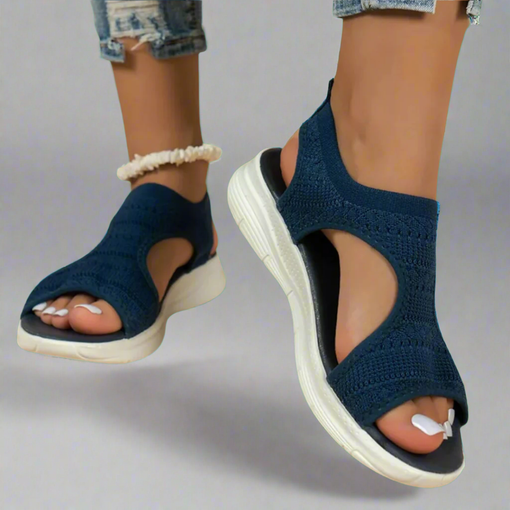 Amelie | Sandali con zeppa fatti a mano in materiale premium