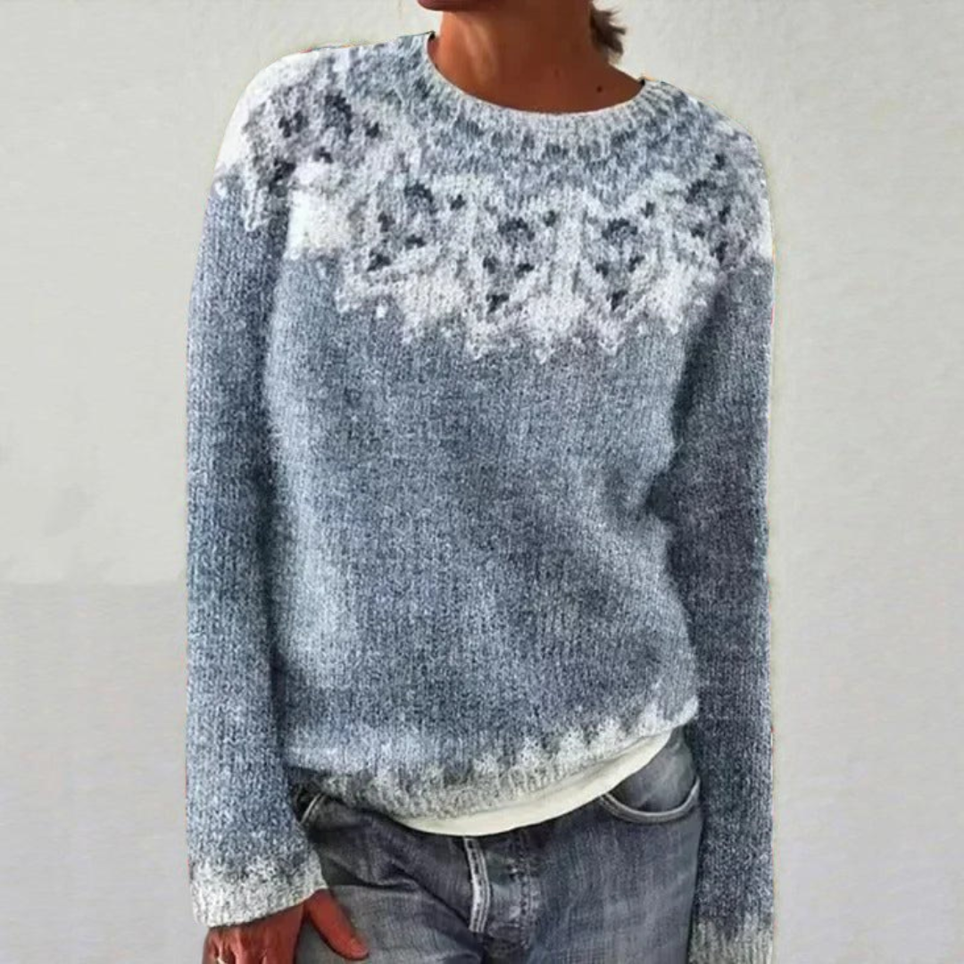 Heather - Accogliente Maglione Retro