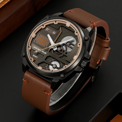 Orologio da Uomo in Pelle Quartz™ - Olsen & Olsen