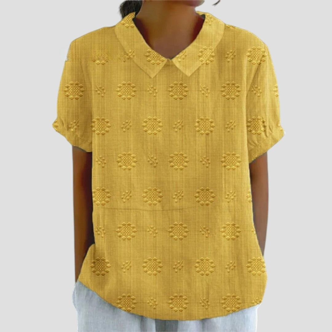 CHARLOTTE™ | BLUSA CON COLLETTO