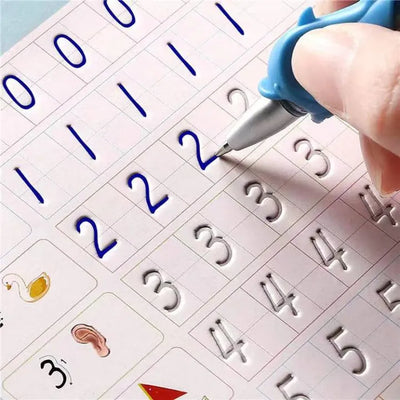 MagicWrite - Set di libretti di tracciamento riutilizzabili (4 libretti + 1 penna + 10 ricariche)