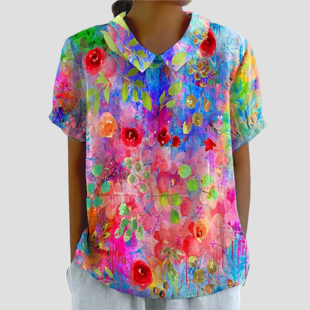 AMY™ | BLUSA CON COLLO