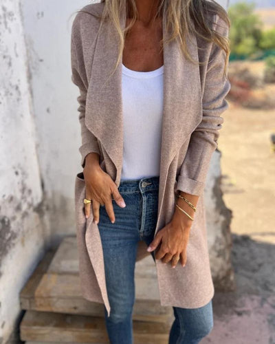 EIGONA - GIACCA CARDIGAN CON COLLETTO CASUAL