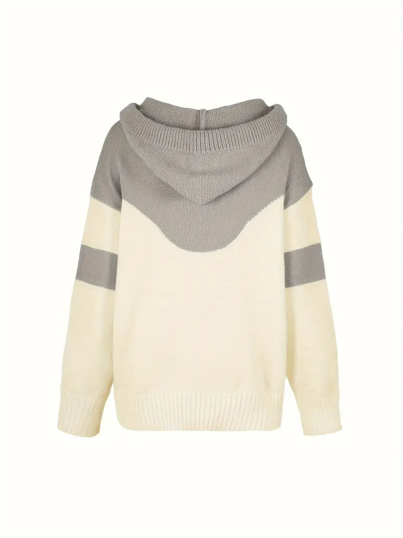 Pinky - Pullover a blocchi con cappuccio