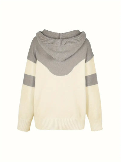 Pinky - Pullover a blocchi con cappuccio