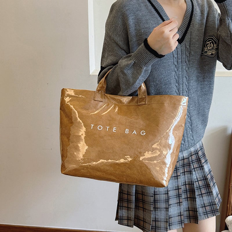 Borsa Tote Stampa Giornaliera