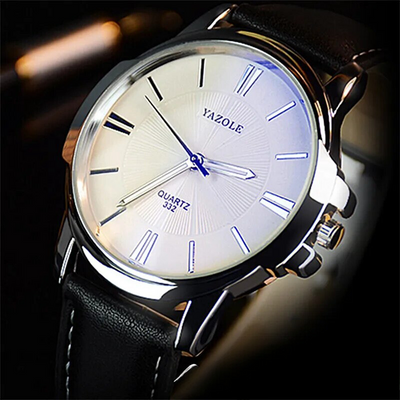 Orologio in Pelle di Vetro Blu Lussuoso™ - Olsen & Olsen