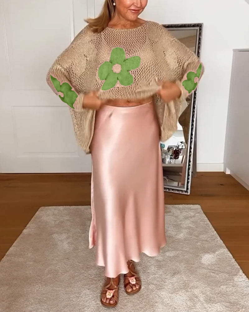 Martha - Elegante manica lunga floreale