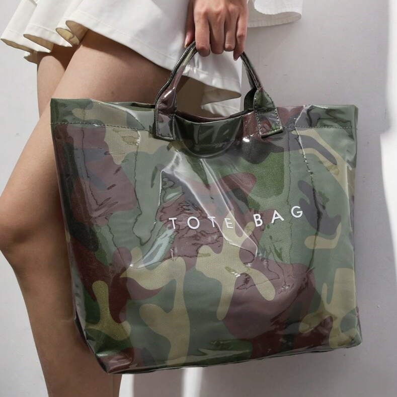 Borsa Tote Stampa Giornaliera