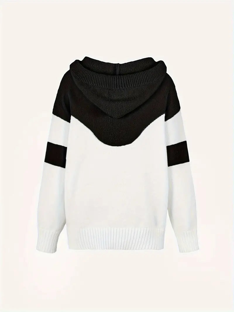 Pinky - Pullover a blocchi con cappuccio