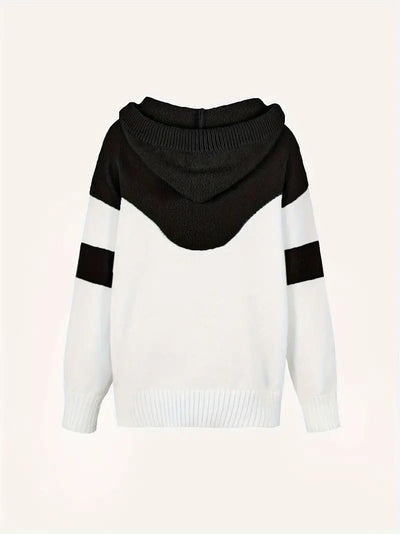 Pinky - Pullover a blocchi con cappuccio