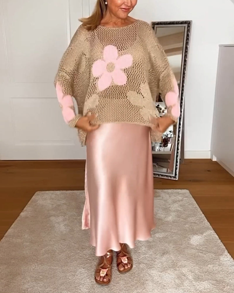 Martha - Elegante manica lunga floreale