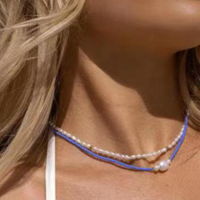 BALI Collana di Perle Dorate