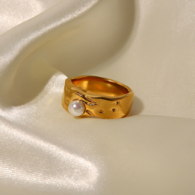 SISTA Anello con Perla d'Oro