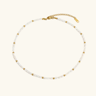 BALI Collana di Perle Dorate