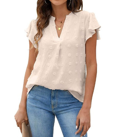 Hannah | Bluse con Patchwork e Rouches