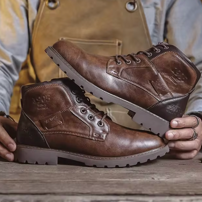 Aaron™ | Stivali in pelle vintage