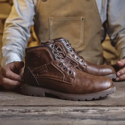 Aaron™ | Stivali in pelle vintage