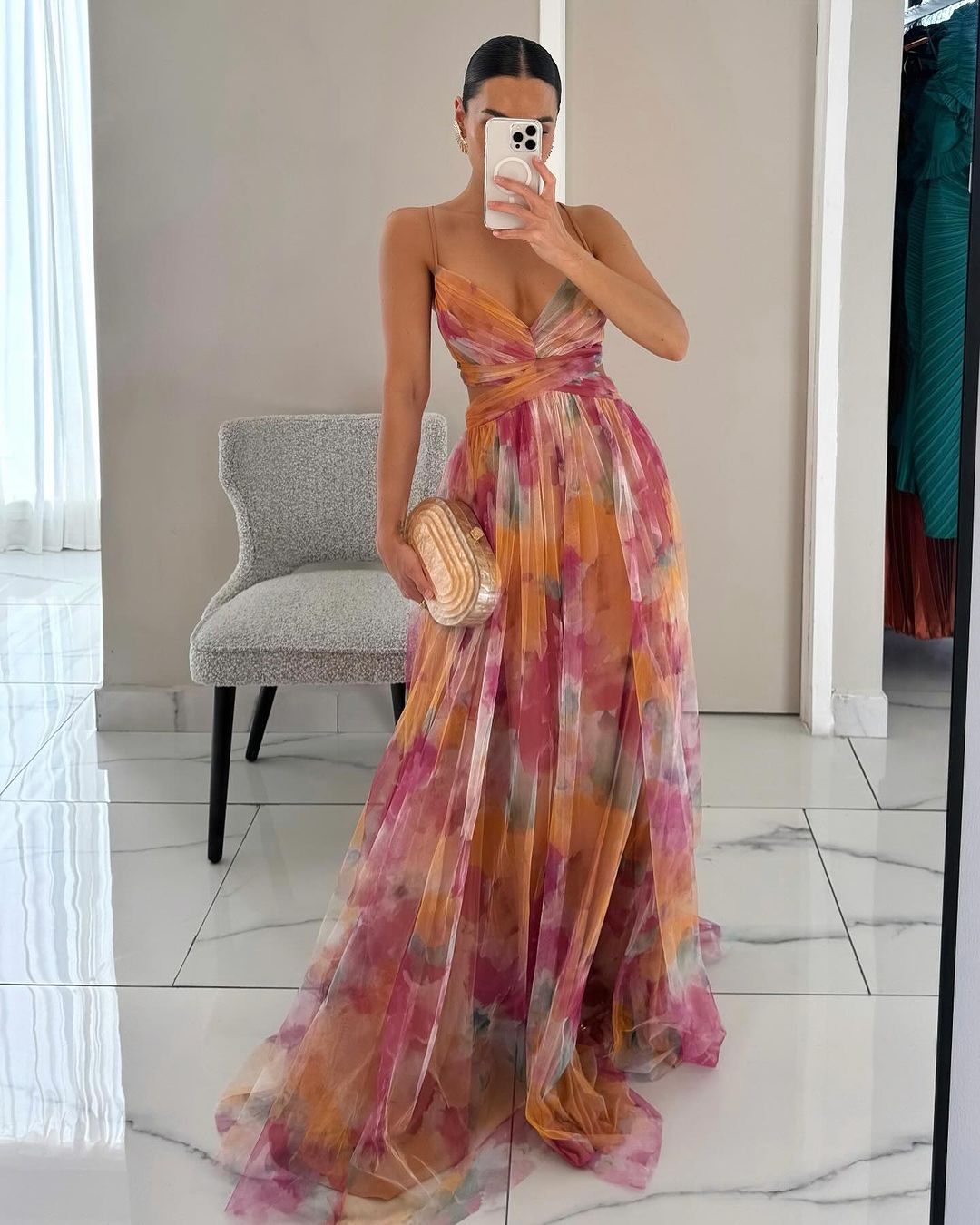 Vaëlia™ | Maxi abito con stampa floreale