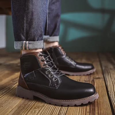 Aaron™ | Stivali in pelle vintage