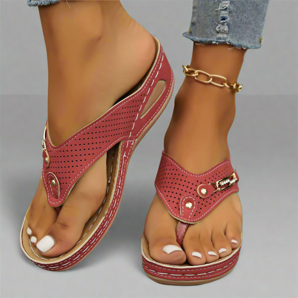 Mira | Sandali Retro per Donna con Supporto per l'Arco Plantare – Comodi e Stiloshi