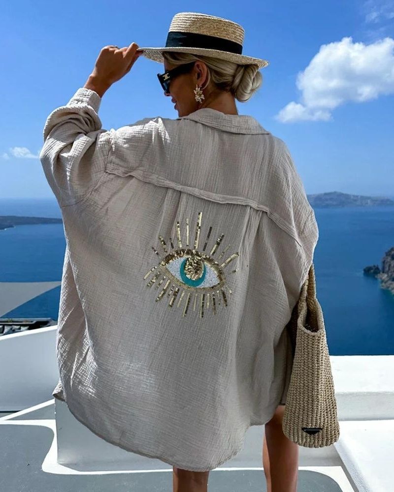 SORAYA - Camicia casual con paillettes